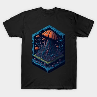 Mushroom graffiti art T-Shirt